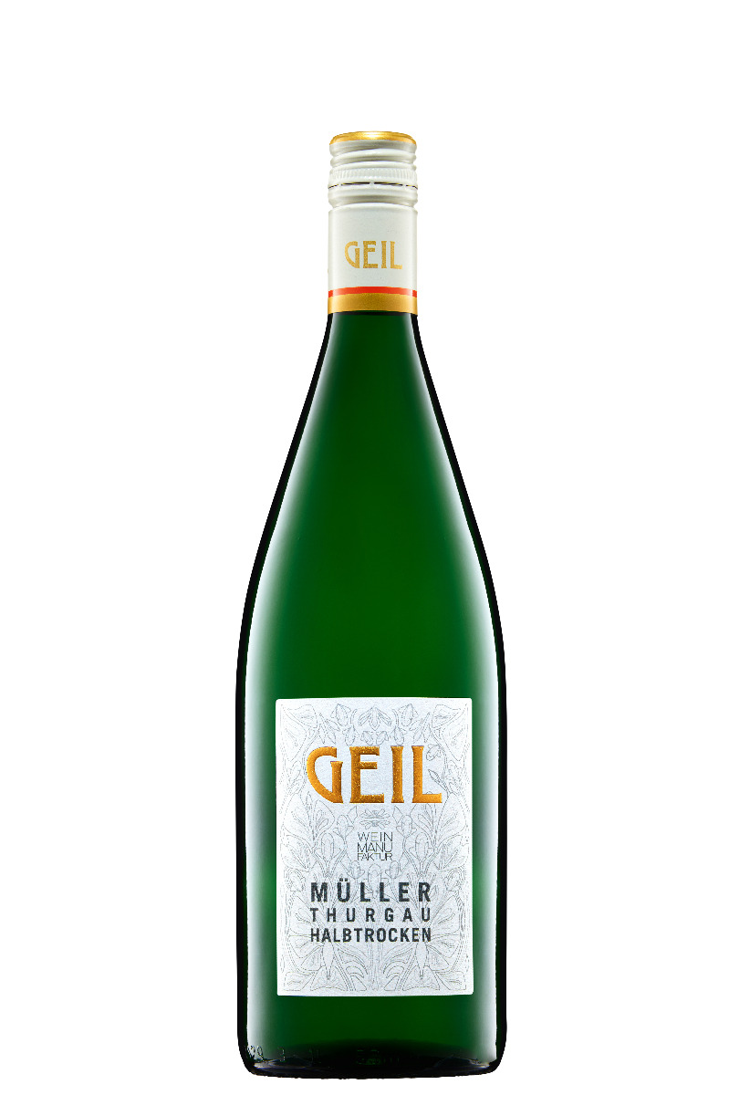 Müller Thurgau 1 Liter Qba von Weingut Ökonomierat Johann Geil I. Erben